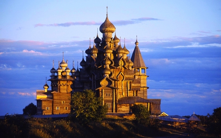 Church of the Transfiguration - russia, kizi, island, church