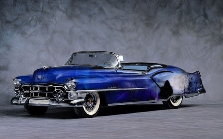 the grim reaper - paint, custom, classic, airbrush, cadillac