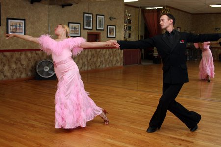 Ballroom Dancing - ballroom, dancing, pink, couple