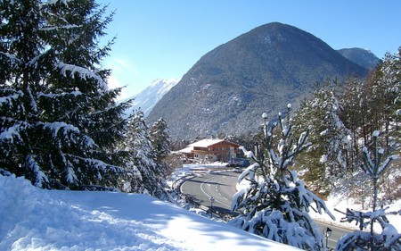 Austrian Winter - winter, alps, snow, skiing, austria, resort