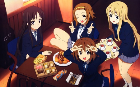 K_ON - anime, eat, k-on, beautiful