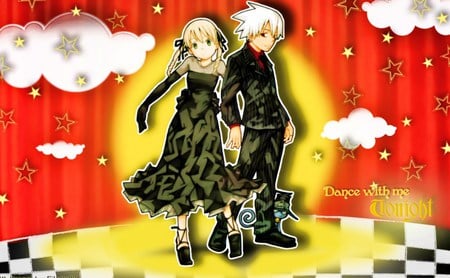 Dance with me tonight - anime, maka albarn, soul evans, soul eater