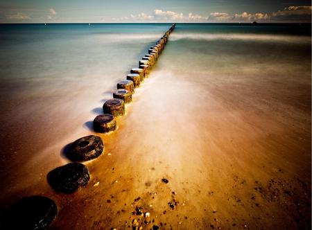 striped stones - sea, love, sand, beach