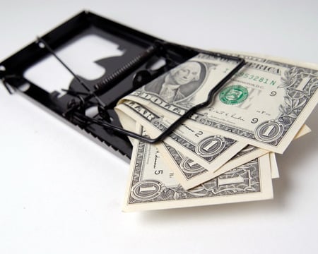 In Mousetrap - abstract, mousetrap, photography, money, cash, dollars