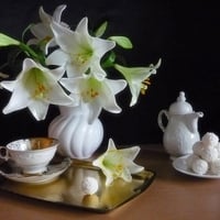 White lillies