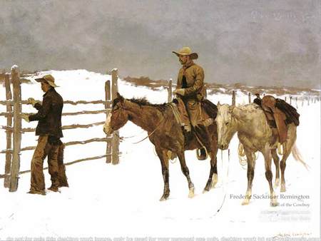 Life Of A Cowboy - corals, horses, cold, cowboyswinter, hungry