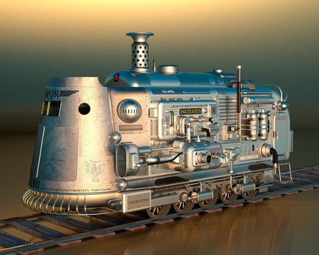 Incitatus - metallic, engine, track, incitatus, 3d, hd