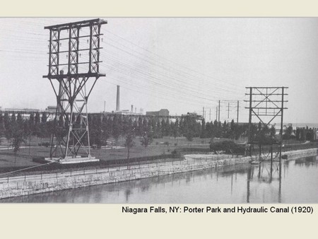 Niagara Falls, NY: Porter Park and Hydraulic Canal (1920) - historic, architecture, niagara falls, parks