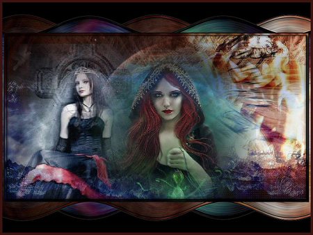 witches - witches, fantasy, art