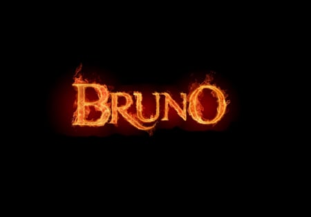 Bruno - bruno, abstract, black, alphabet, awesome, beautiful, letters, fireworks