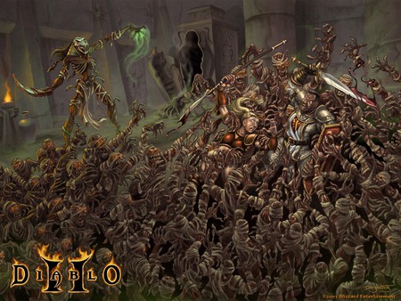 Diablo - game, attact, mummy, video, diablo