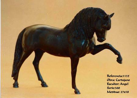 Sculpture of a Spanish Horse - spanish, art, horse, sculpture, andalusian