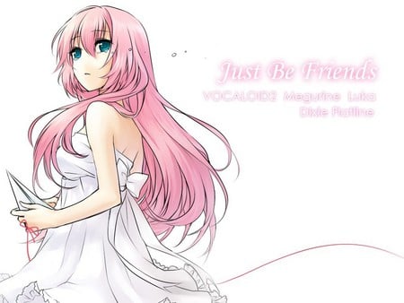 Megurine Luka - Just Be Friends - cool, pink, megurine luka, sad