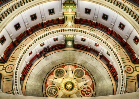 The Capitol Building of Texas - texas, rotunda, building, capitol