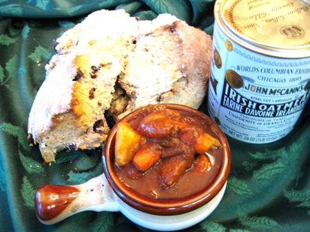 Irish Stew and Soda Bread - eat, bread, meal, irish stew