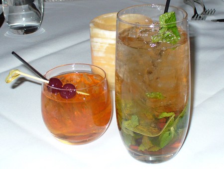 Mint Julep and Old Fashioned - old fashioned, drinks, beverage, mint julep