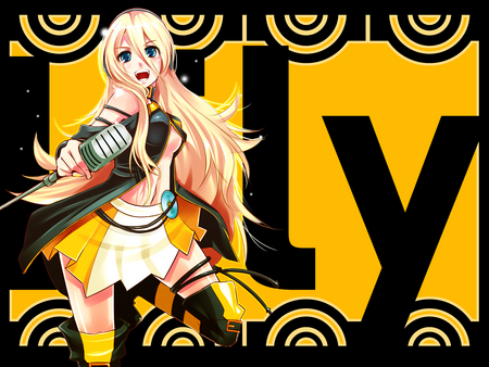 Sexy Lily Vocaloid [HD] - vocaloid, anime, yellow, blond, hd, sexy, lily