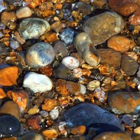 Colourful pebbles