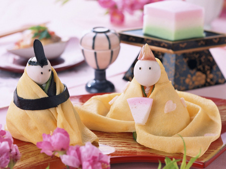 Rice Dolls - flowers, imaginative, meal, rice dolls, asian