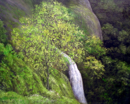 THE CASCADE - waterfalls, trees, water, nature