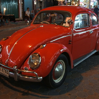 Orange VW Beetle