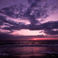 Sunset at the North Sea