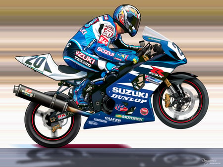 Supersport - fast, suzuki, driver, bike, motercycle, stunning, racing, race, hd, speed