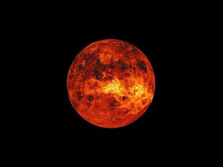 magnificent - moon, planet, hot, earth, orange, dark, space, black, fire, flames, heat, sky