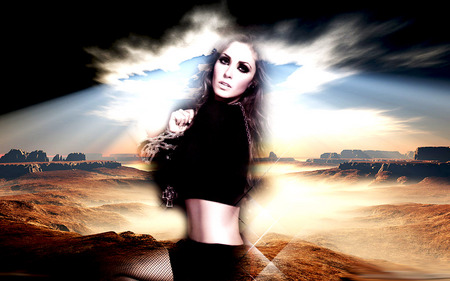 Anahi - sky, desert, anahi, light