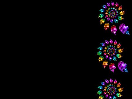 Fractal espiral - black, color, border, fractal