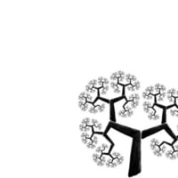 Fractal tree on white