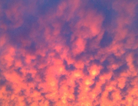 Firesky - sky, fall, clouds, red