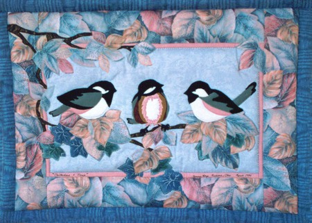 Chickadee Quilt - design, color, quilt, chickadee