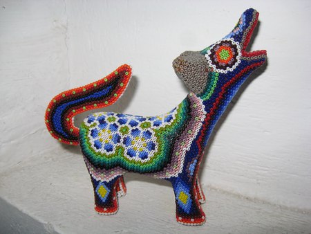 Mexican Handicraft Cayote - animal, craft, cayote, beaded