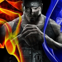 Marcus Fenix On Fire