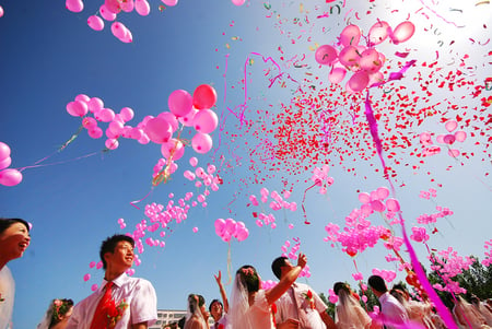 Love Is In The Air - love, people, pink, sky