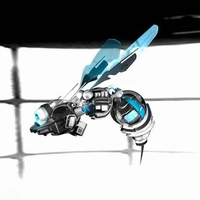 Bee Blue Robot
