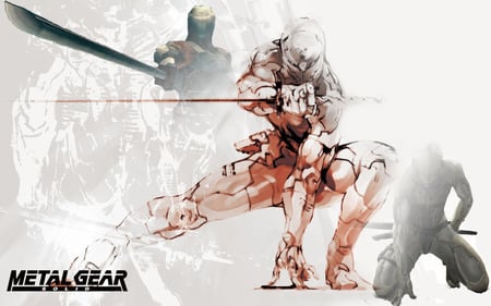 ninjas of metal gear - cyber ninjas, greyfox, olga, raiden, metal gear solid, mgs, ninjas, cyborg ninja