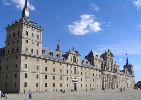 palace Escorial - flag, pride, castle, victory