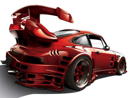 Porsche Art - porsche, cars, anime, concepts, vehicals