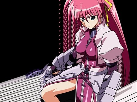 mahou_shoujo_lyrical_nanoha-signum-transparent - mahou-shoujo-lyrical-nanoha-signum-transparent