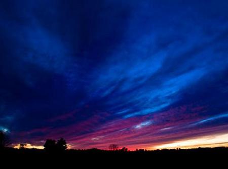 Ontario sky - horizon, ontario, canada, summer, blue, pink, sky