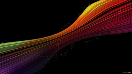 Rainbow Stream - widescreen, cg, colorful, rainbow, hd, hdtv, texture, art