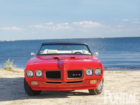 red gto - car, pontiac, red, gto