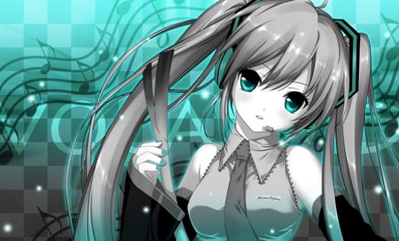 Hatsune Miku - anime, hatsune miku, miku, vocaloid