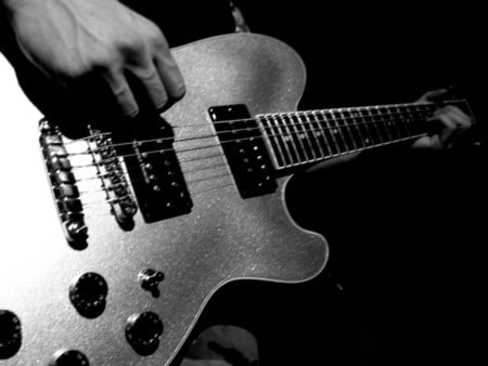 black music - rock, black, guitar, muisc