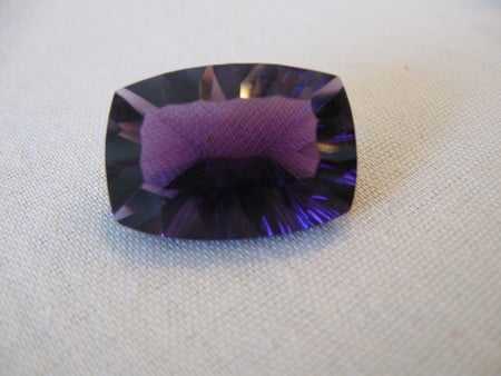 The Amathyst - emerald cut, purple, gem, amathyst