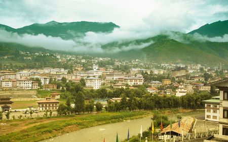 Thimphu, Kingdom of Bhutan - mysterious, old, buddhism, religious, happy, city, peaceful