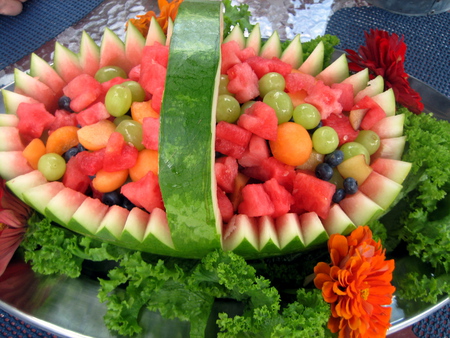 Summertime Treat - food, watermelon, salad, fruit salad