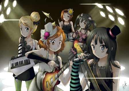 K_ON - yui, tsumugi, nakano, anime, reitsu, mio